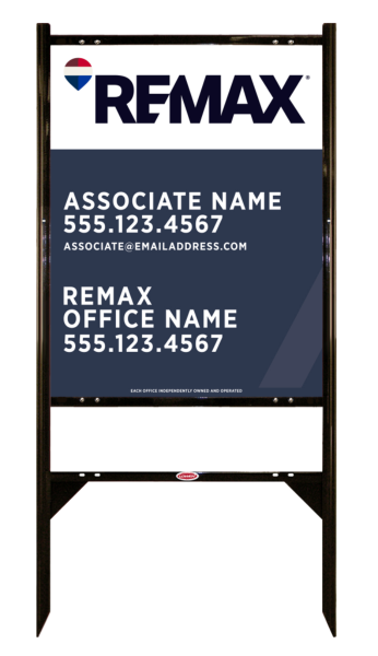 Angle Iron Frame and Associate Name Sign Unit,  30h x 24w, .040 Aluminum